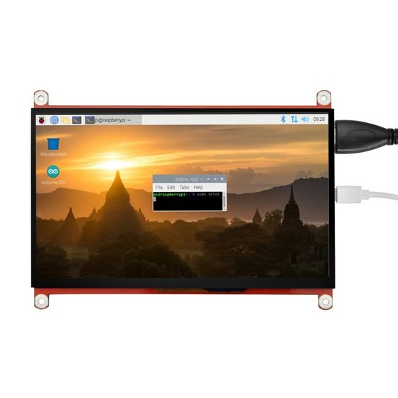 Jaycar 7-inch HDMI Display with USB Capacitive Touch – 1024x600