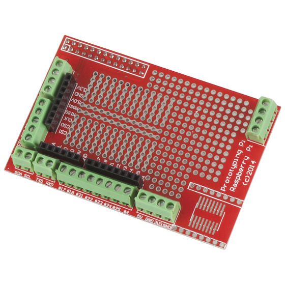 Jaycar Raspberry Pi Prototyping Hat – GPIO, Screw Terminals & SOIC Breakout