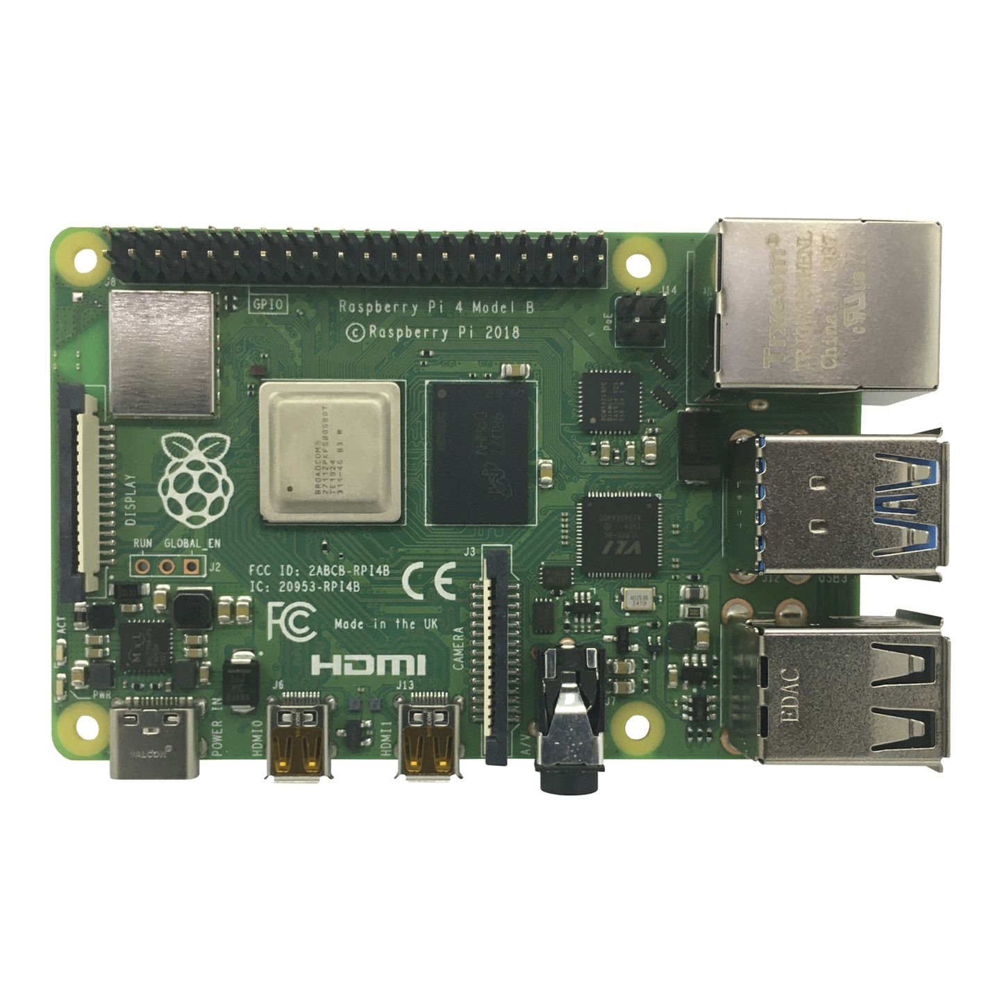 Raspberry Pi 4B Single Board Computer 4GB