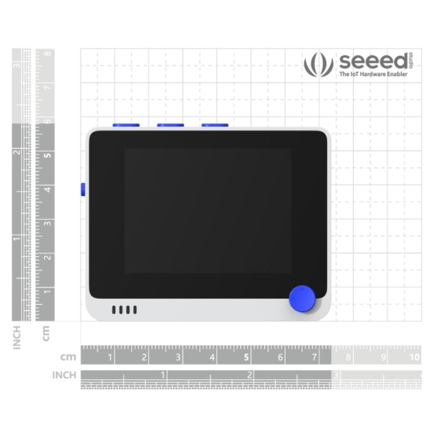 Wio Terminal Development Board with 2.4in LCD Bluetooth Wi-Fi and Raspberry Pi Compatible GPIO Socket