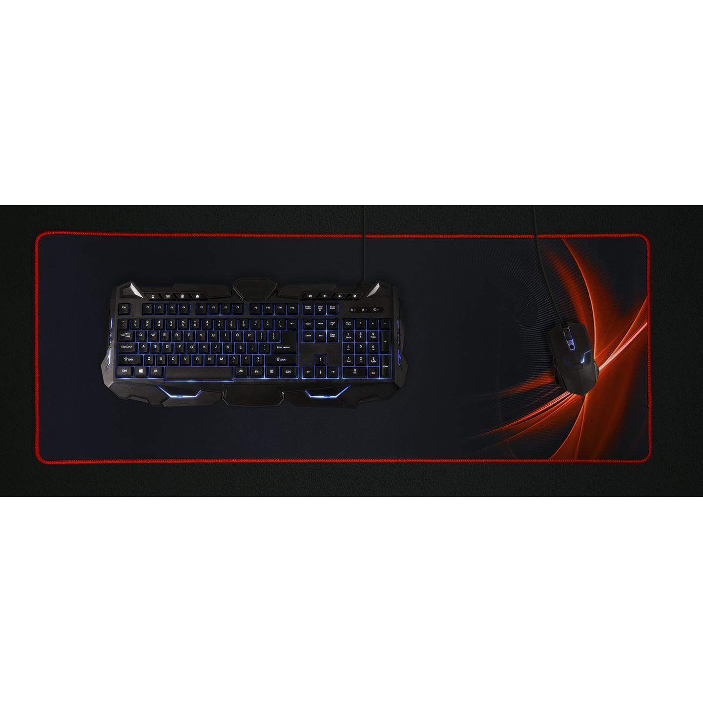 Ultra Durable Gaming Keyboard and Mouse Pad Rectangle Shape