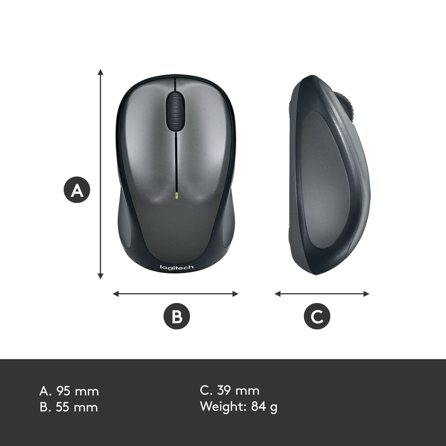 Logitech M235 Colt Glossy 2.4GHz Wireless Mouse