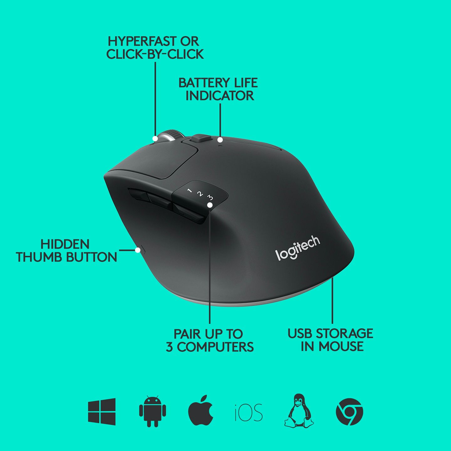 Logitech M720 Triathlon Mouse