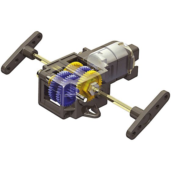 SINGLE MOTOR 4 SPEED GEARBOX / AXLE ASSEMBLY