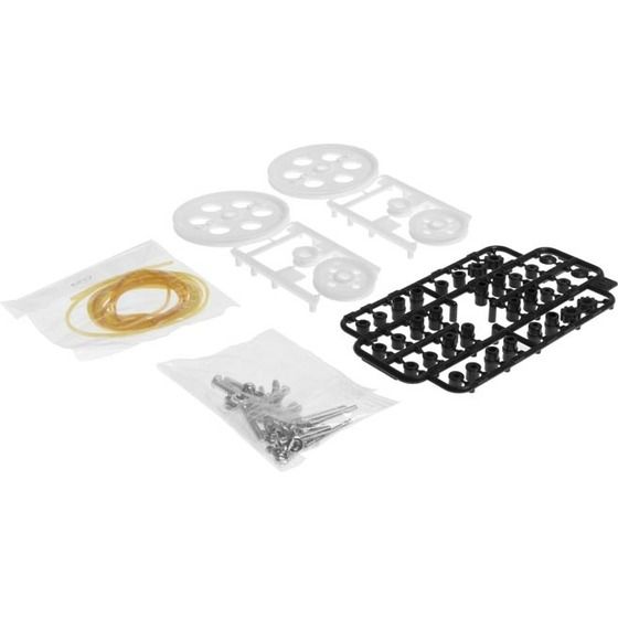 Jaycar Pulley Set (Large) – 50mm, 25mm & 11mm with Rubber Drive Band