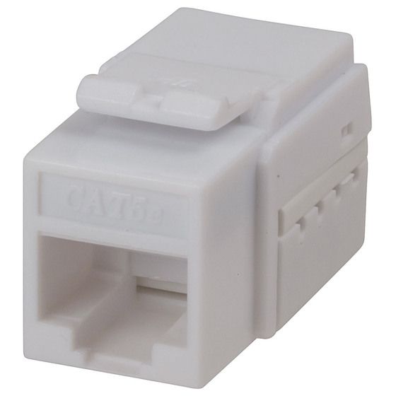 RJ45 Cat 5e Keystone Jack – White | Jaycar