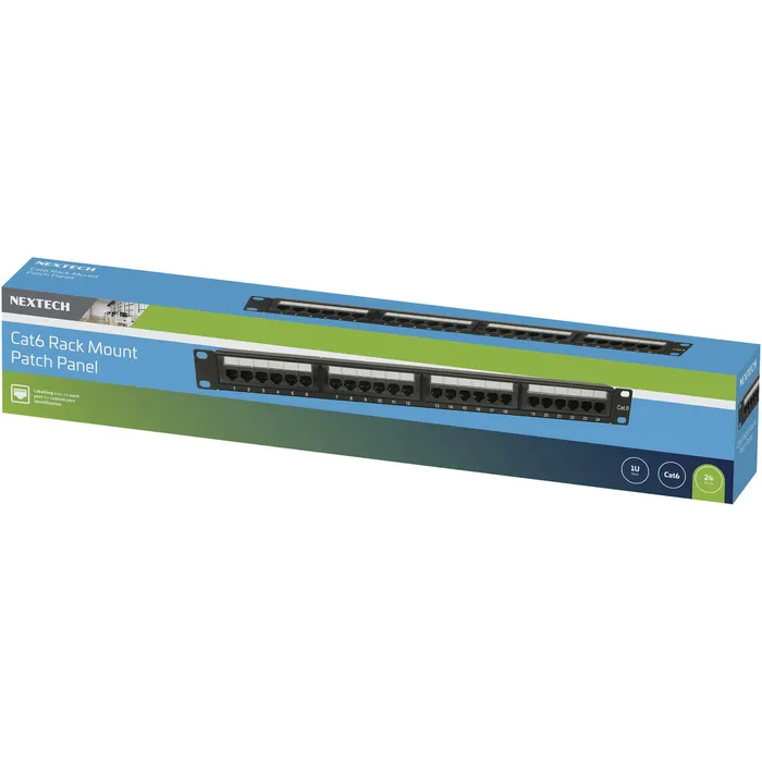 Rack Mount 24 Port Patch Panel Cat.6 | Jaycar Australia