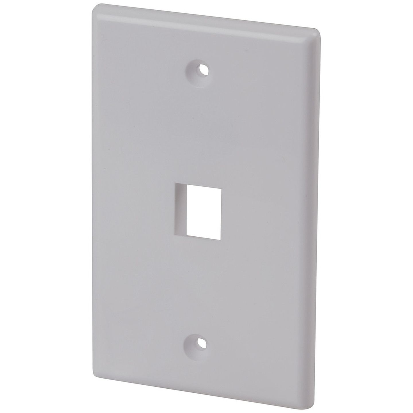 Keystone Wall Plate Single White