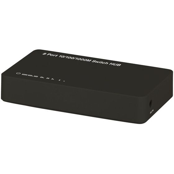 Jaycar 8-Port Gigabit Ethernet Switch | 10/100/1000Mbps | Plug & Play