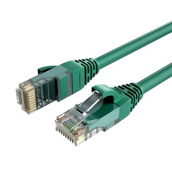 Jaycar CAT6A Patch Cable – 2m Green, RJ45, Up to 10Gbps, U/UTP, 24 AWG