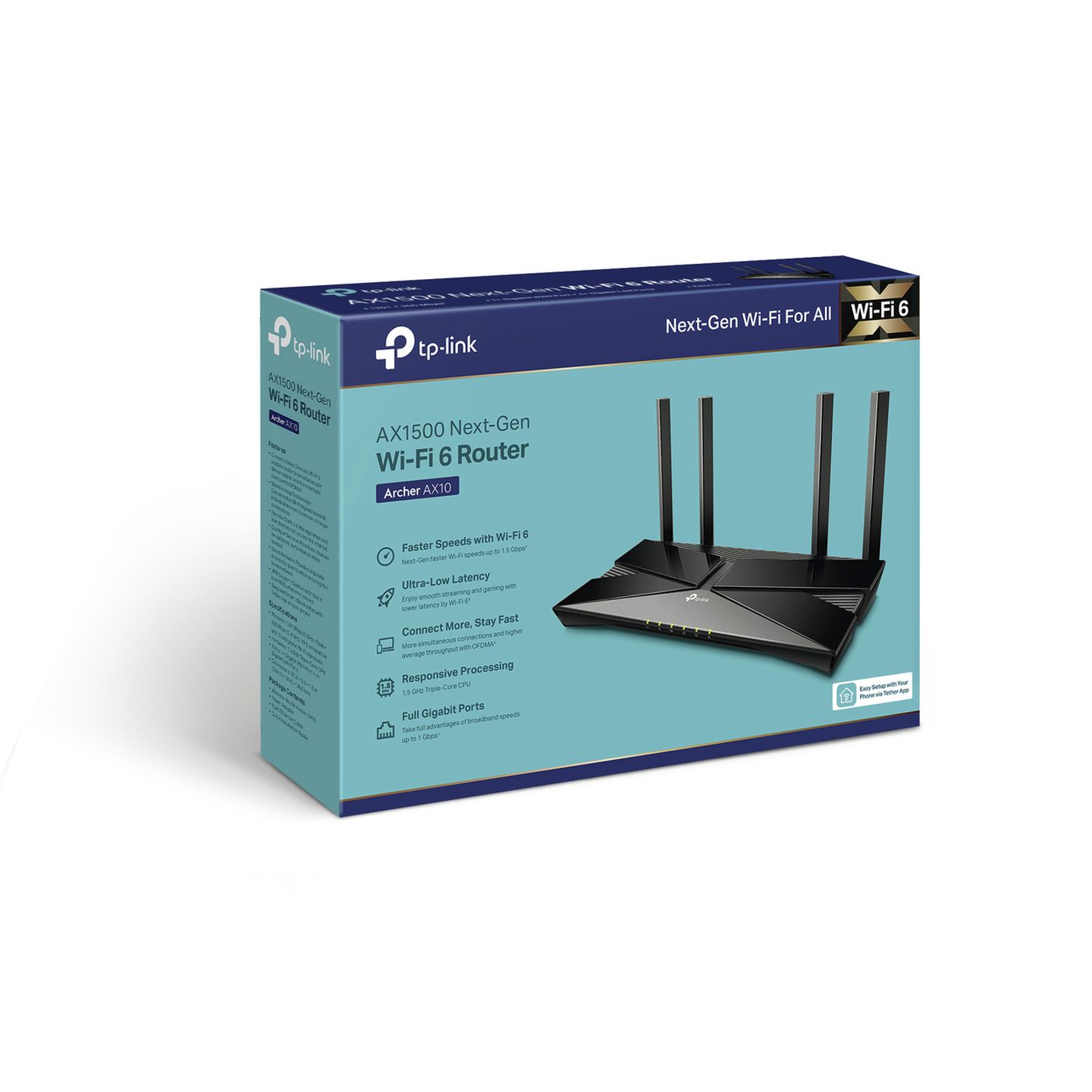 TP-Link AX1500 Wi-Fi 6 Wireless Router AX10