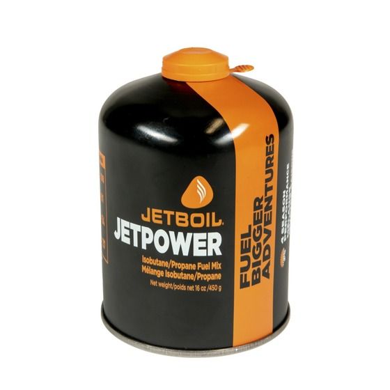 Jetpower Camping Gas Jet Boil 450g – Propane/Isobutane Fuel Canister