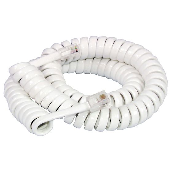 JAYCAR 3M Replacement Handset Curly Cord – 4P/4C US Modular