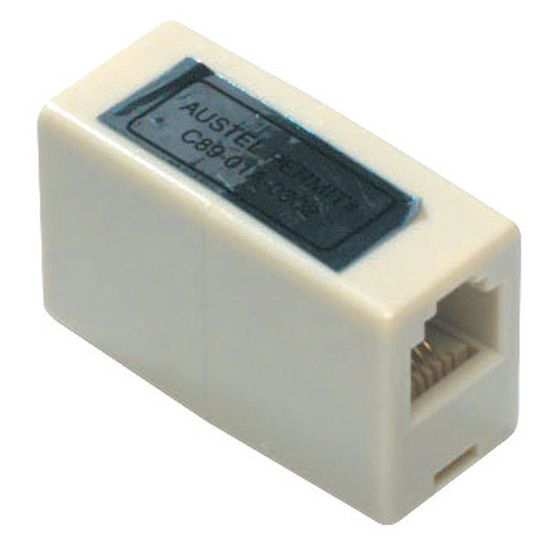 6P/4C US Modular Inline Coupler – Socket to Socket (Jaycar)