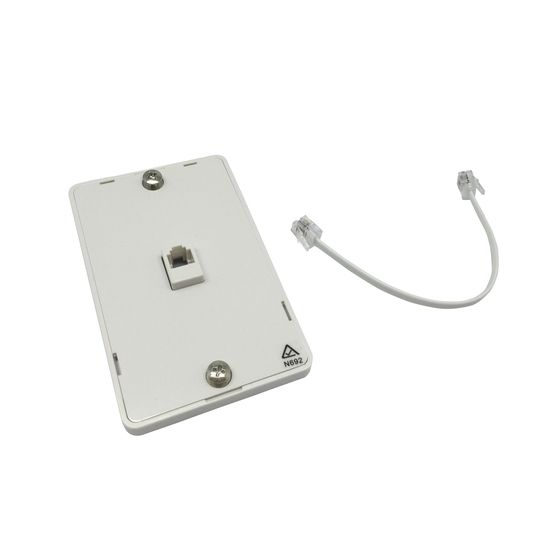 Wall Phone Bracket RJ12 6P/4C – Fawn, ACMA Approved (Jaycar) | Replaced by YN8027
