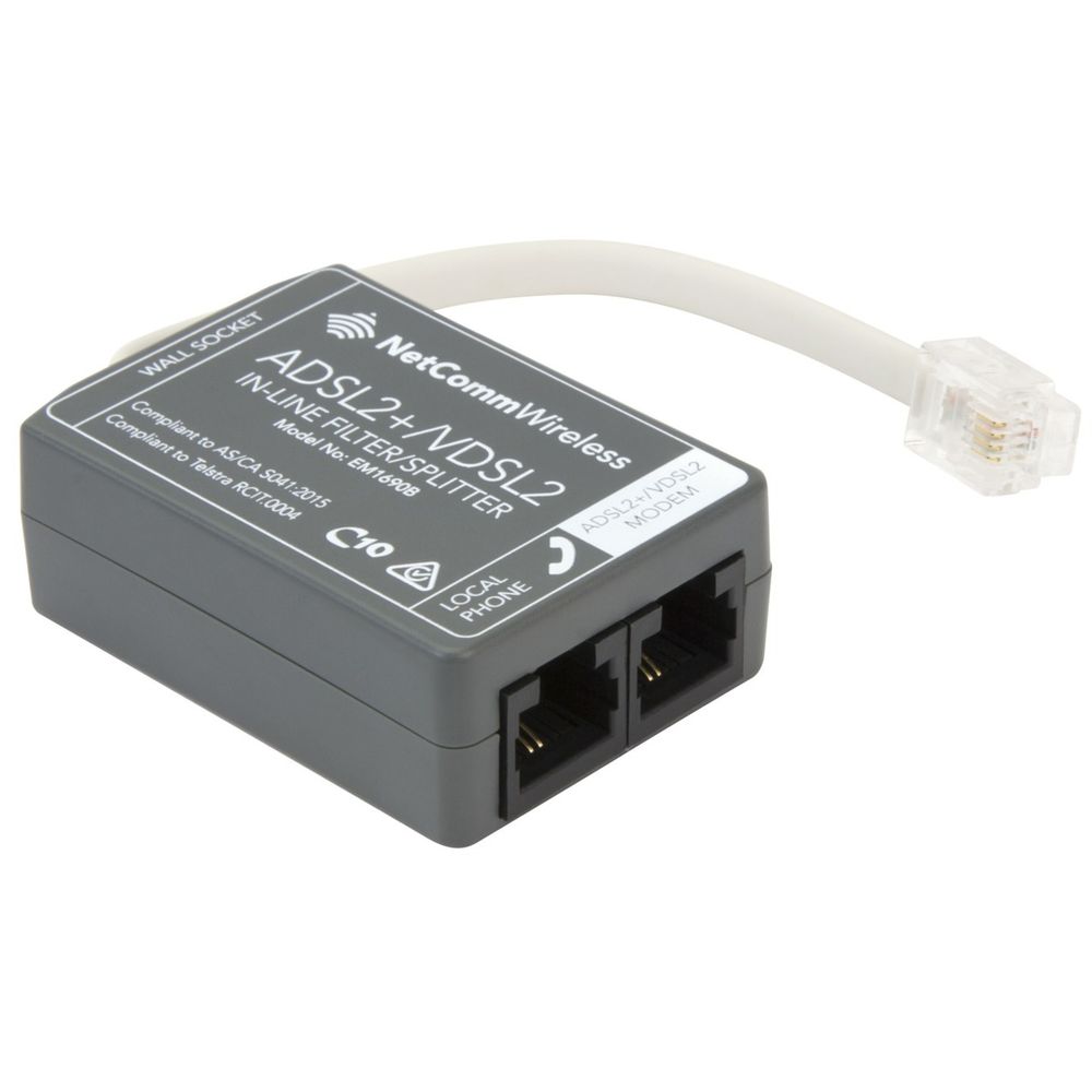 VDSL/ADSL In-Line Splitter / Filter | Jaycar Australia
