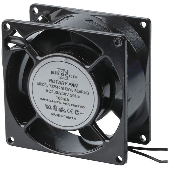 Jaycar 80mm 240V AC Standard Cooling Fan – Die Cast Aluminium Housing