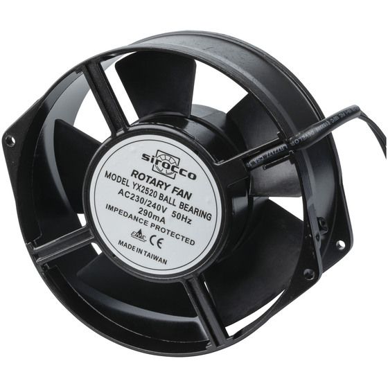 150mm 240V AC Ball Bearing Cooling Fan – Fibreglass & Metal Impeller