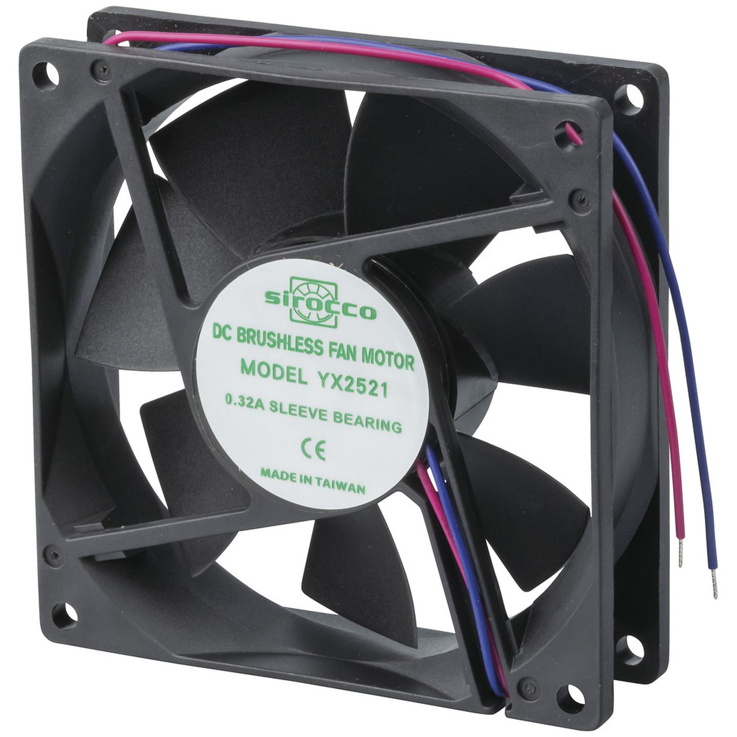 90mm 12V DC - 2 Wire Fan