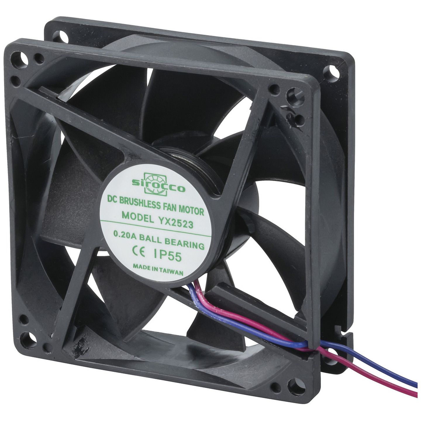 IP55 80mm 12V DC Ball Bearing Fan