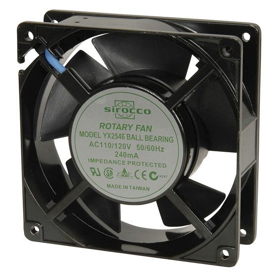 Jaycar 115VAC Cooling Fan 120x120x38mm Ball Bearing YX2546