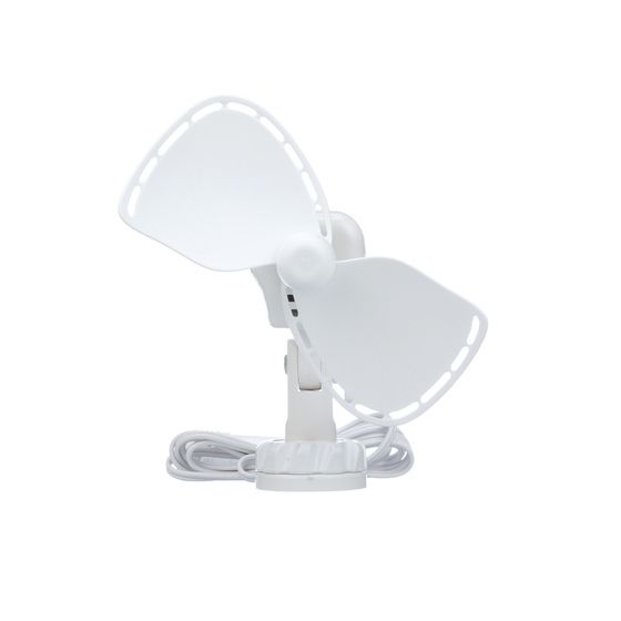 Jaycar Ultimate Cabin Fan 7" 12VDC – Finger-Safe Guard, Suction Mount, White