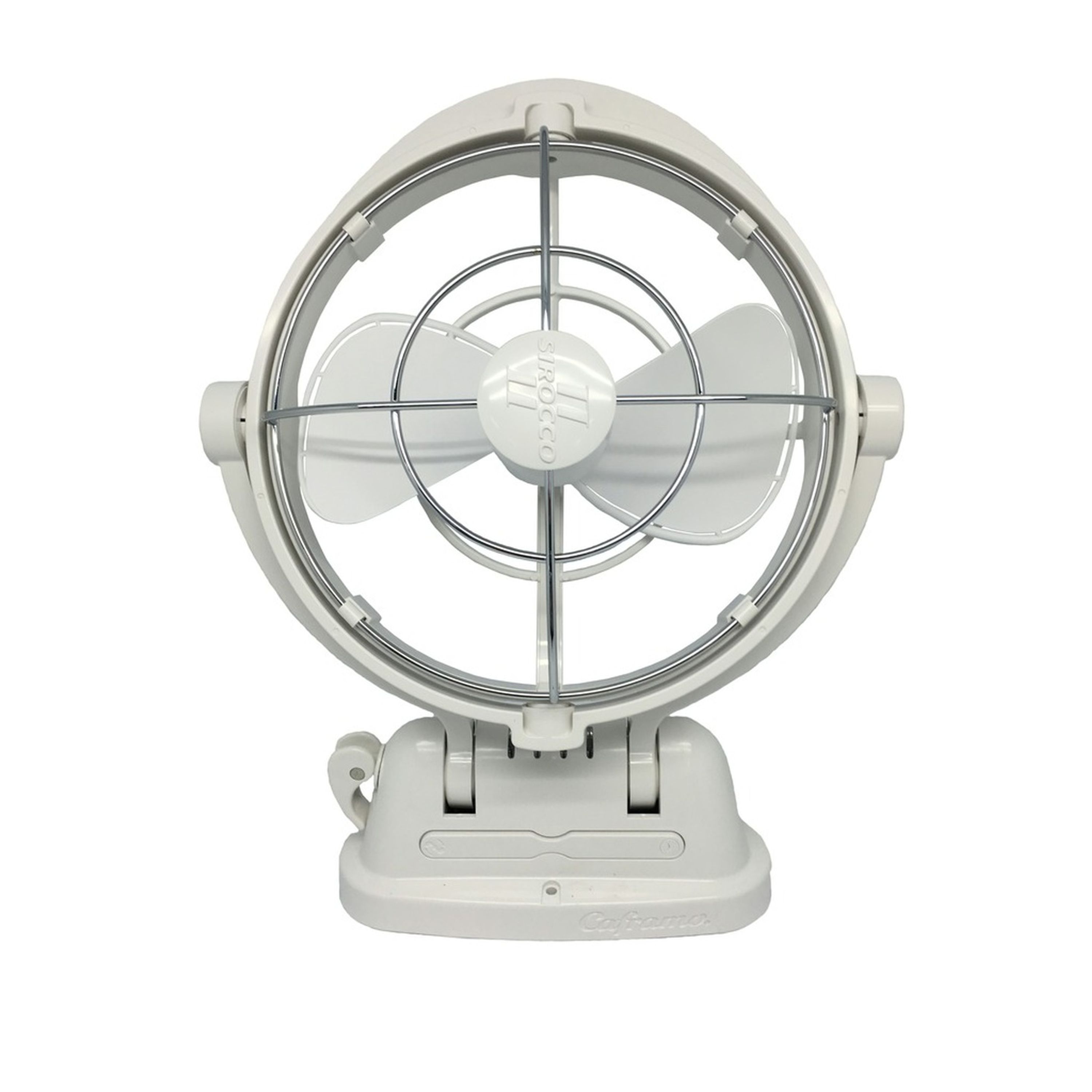 Sirocco II 12-24VDC Gimbal Fan 7in Three Speed White