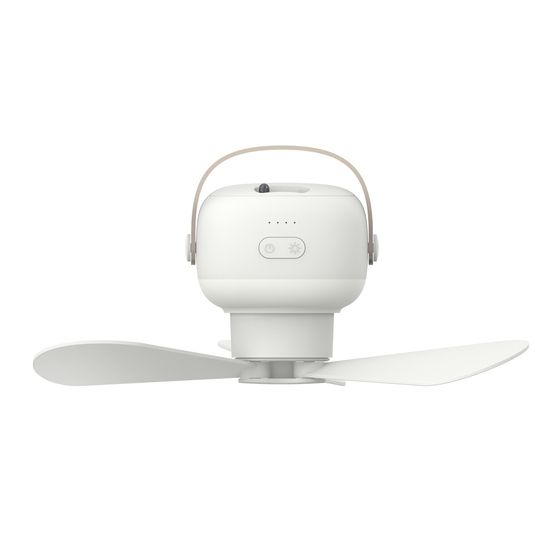 JAYCAR Rechargeable Ceiling Fan – 265 mm, 4 Speeds, Night Light & Remote (YX2616)