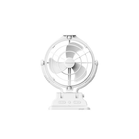 JAYCAR Carabreeze Explore 3-Blade 12/24-Volt Brushless Fan with Remote – White (YX2620)