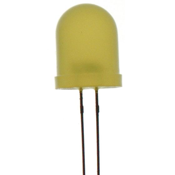 YELLOW 3MM LED 30MCD ROUND DIFFUSED