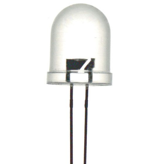 Red 10mm LED, 9600mcd, Round Clear Lens – Jaycar ZD0202