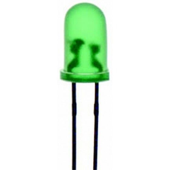 Jaycar Green 5mm Flashing LED – 35mcd Round Diffused (ZD0242)