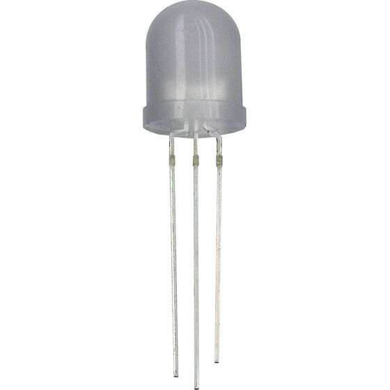 TRICOLOUR RED/GREEN/ORANGE 10MM LED 10MCD ROUND DIFFUSED