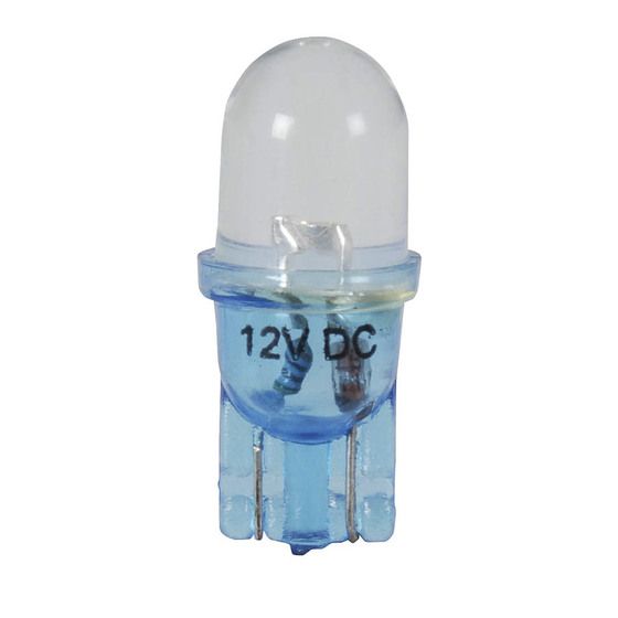 Jaycar T10 Wedge LED Globe – Blue | 12VDC Automotive Dashboard Indicator Light (ZD0392)