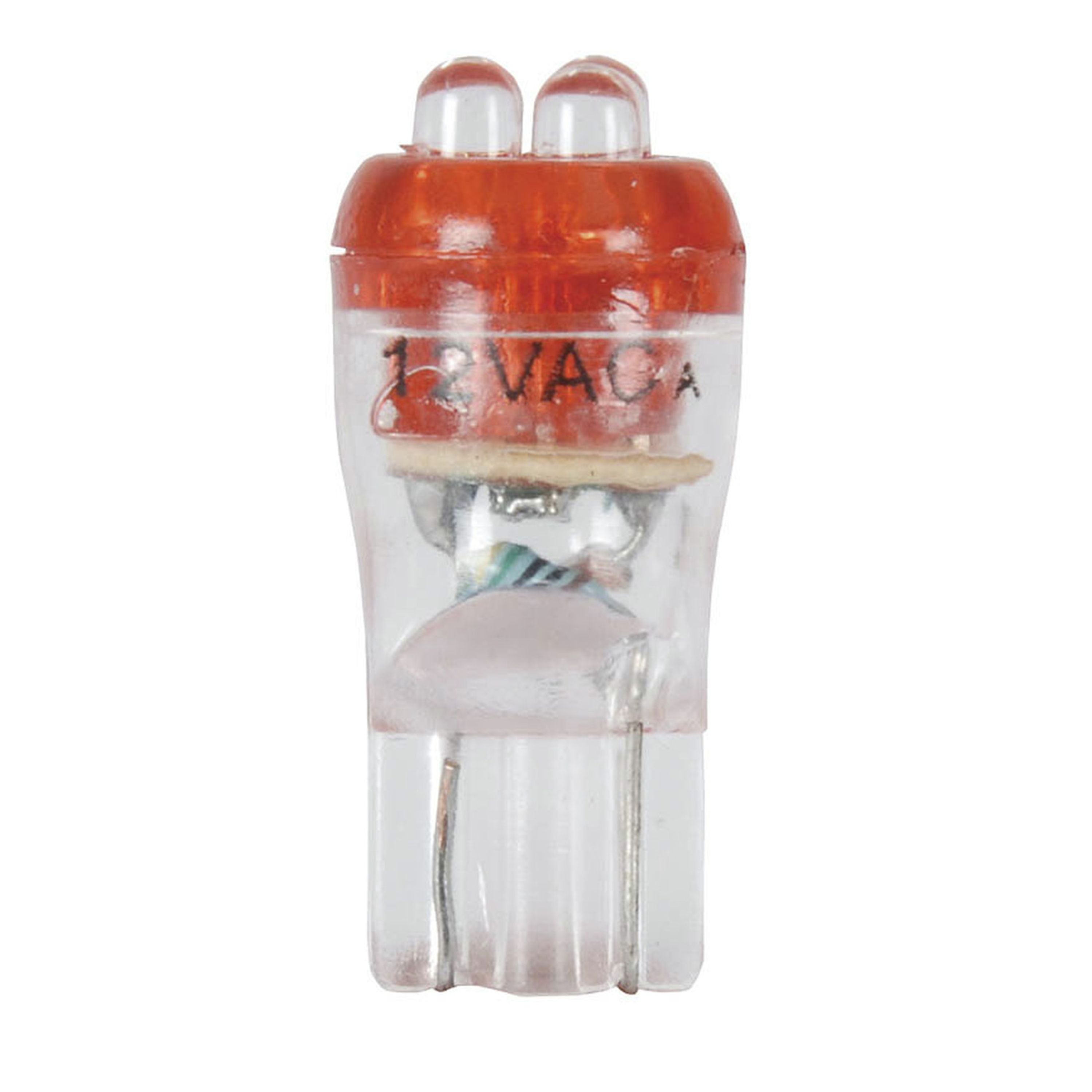 T10 Wedge Replacement LED QUAD Globe (Red)
