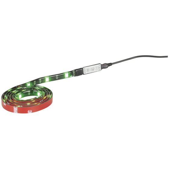 Jaycar USB-Powered Trimmable RGB LED Strip Light – 1m, IP67, Remote Included
