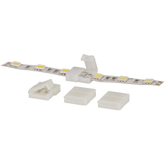 Jaycar 2 Pin LED Strip Straight Joiner – 4 Pack, No Soldering, 12V/24V, 5050/5060