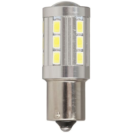 BAY15D LED Stop/Tail Globe – 21x 5730 LEDs, CANbus Compatible, 360° Beam | Jaycar