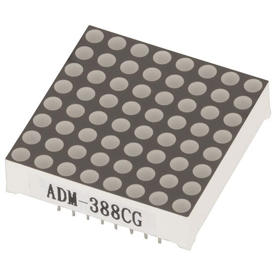 Jaycar Green 8x8 LED Matrix Module 16-Pin