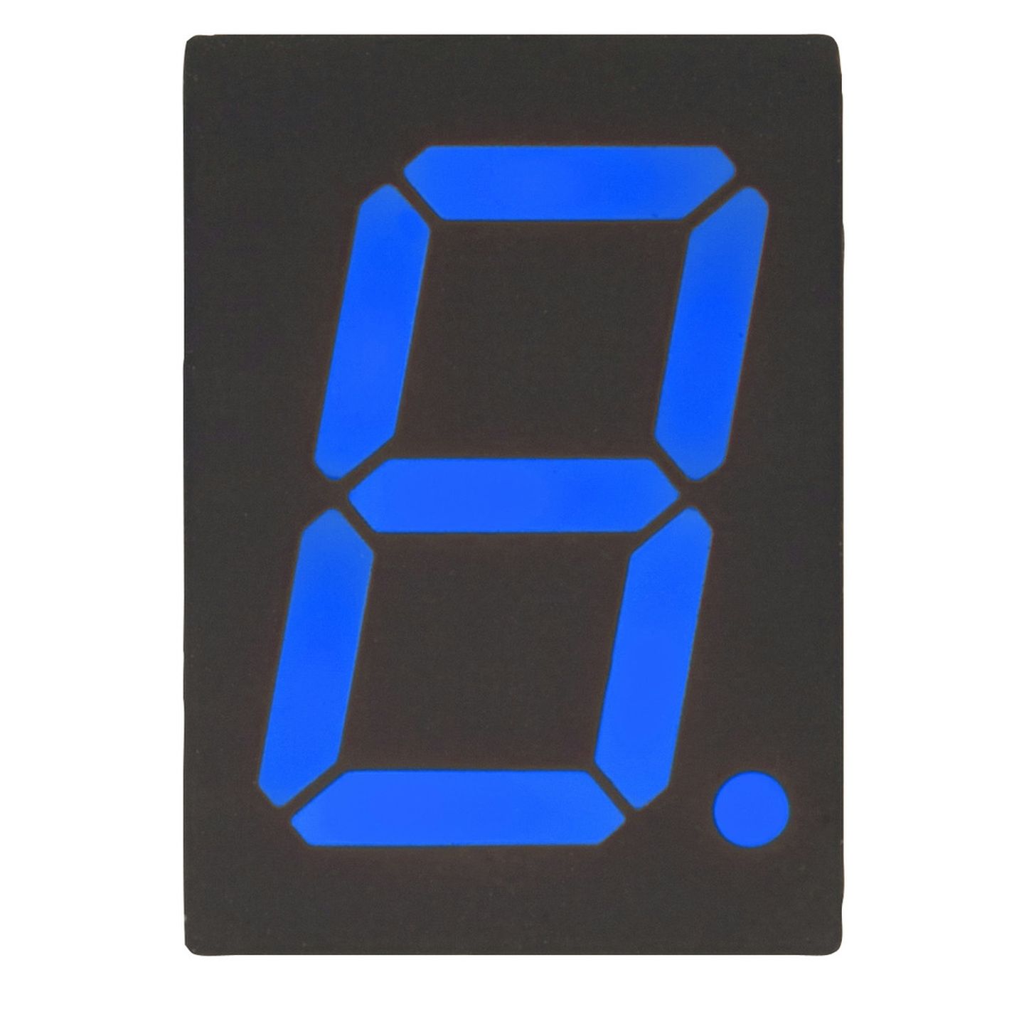 Blue 7 segment LED display