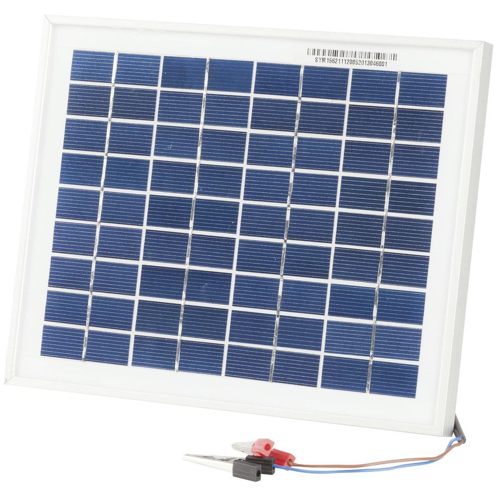 Solar 5w 12V 5W Solar Panel with Clips | Jaycar Australia