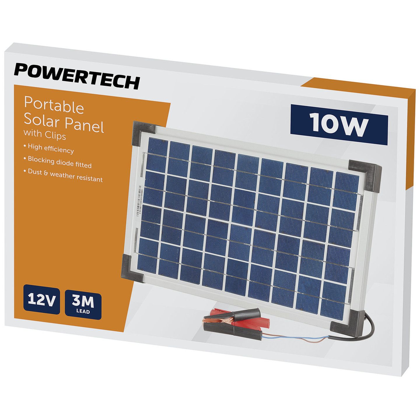 12V 10W Solar Panel with Clips