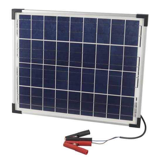12V 20W SOLAR PANEL WITH CLIPS